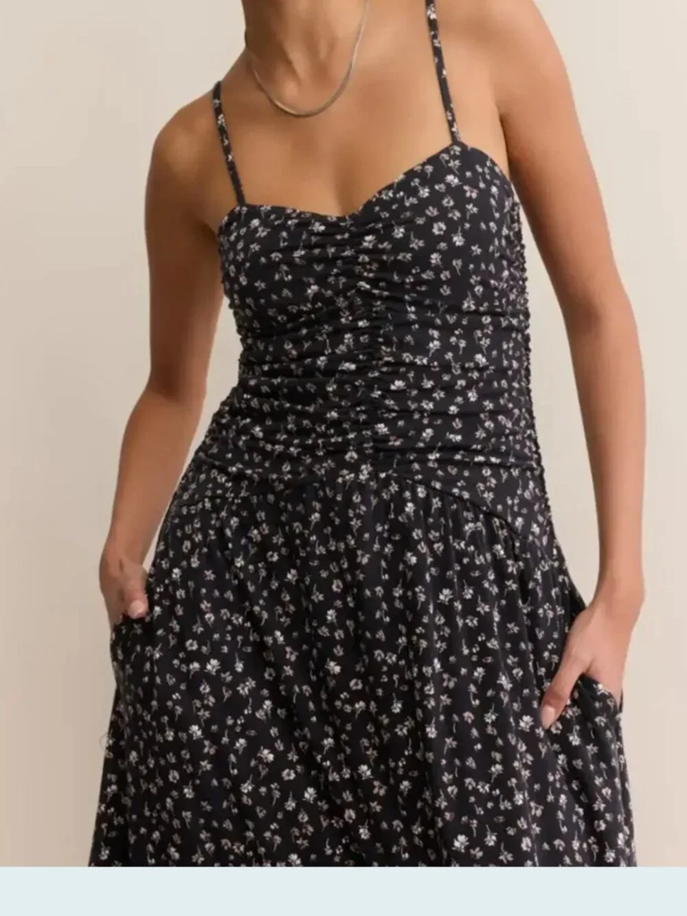 Z Supply Georgina Ditsy Floral Sweetheart Midi Dress, brand new - Picture 2 of 2